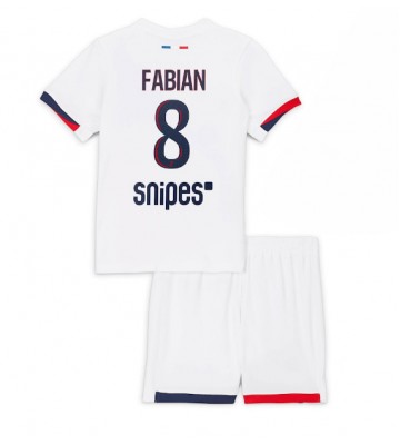 Paris Saint-Germain Fabian Ruiz #8 Replica Away Stadium Kit for Kids 2025-26 Short Sleeve (+ pants)